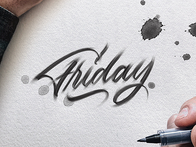 We made it brush script brushpen calligraphy custom type hand lettering hand made type lettering script type typography