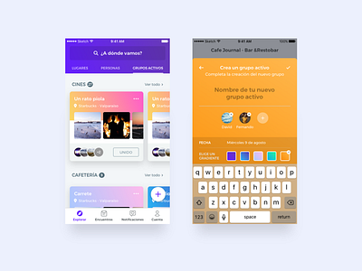 Hello Dribbble! app cards chile chilean clean colors community debut gradients icon social