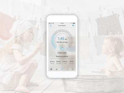 Smart Washer App application mobileappdesign mobiledesign samsungsmartwasher sketch smartwasherapp ui userexperience userinterface ux