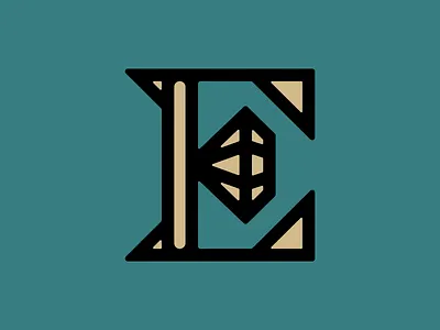 Estes collectibles diamond e investment jewelry letter e logo