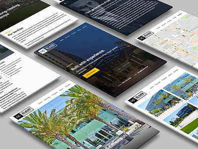 Case study for Olson Construction Company app case study construction header interface map mobile multi screen san diego