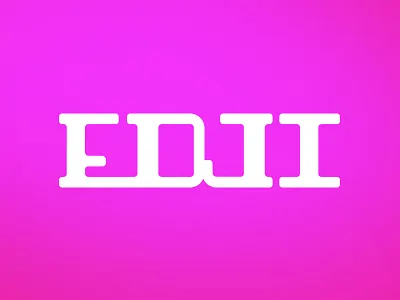 edji v1 apps illustrator lettering logo startup tech type vector