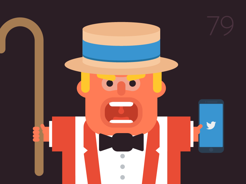 79/100: Carnival Barker carnival carnival barker circus flat trump