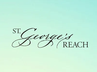 St. George's Reach handlettering logo script type treatment