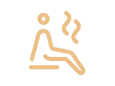 Sauna icon heat home pictogram sauna smart