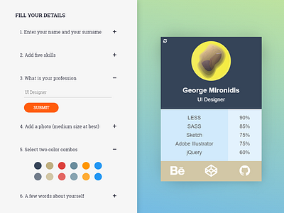 Modify your card angular card css design interactive ui interface modify your card ui user interface ux web