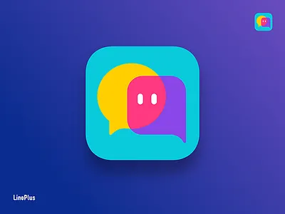 Line Plus Logo app call icon logo number see sms visual