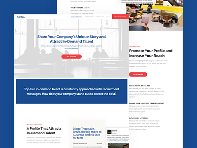Refreshed Homepage product design ui ux web