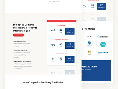 Homepage Detail product design ui ux web
