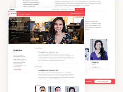 Employee Detail product design ui ux web