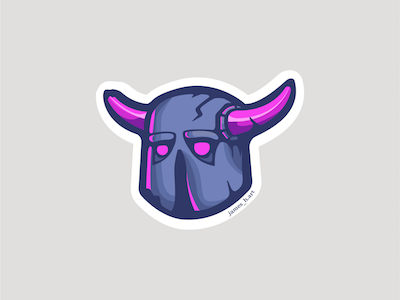 P.E.K.K.A. Sticker Design app clashroyale design game iphone pekka sticker stickerdesign vector vectorgraphics