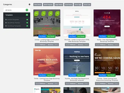 List Page Design clean list page page product page sidebar simple ui ux visual design web website widget