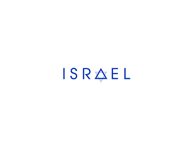 Israel blue concept graphic design israel logo logo design minimalistic