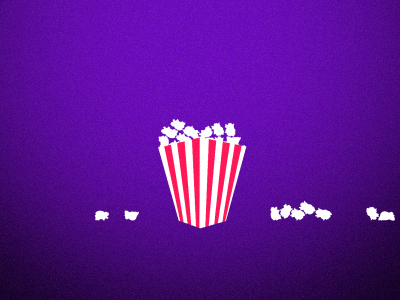 Popcorn after effects animation design film flat icon motion movie pack popcorn shapes shit