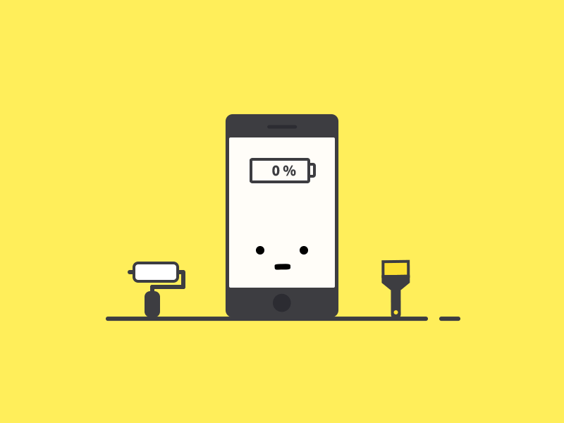 Poor Mobile Phone aftereffect animation battery brush gif mobile phone photoshop roller