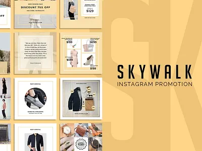 Skywalk - Instagram Promotion commerce digital marketing ecommerce fashion fashion instagram fashion shop instagram ads instagram adsenses instagram promotion instagram template online shop social media