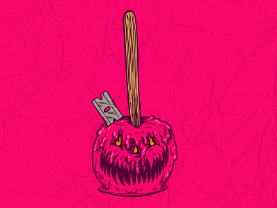 Apple apple art candy drawing halloween illustration weenzine zine