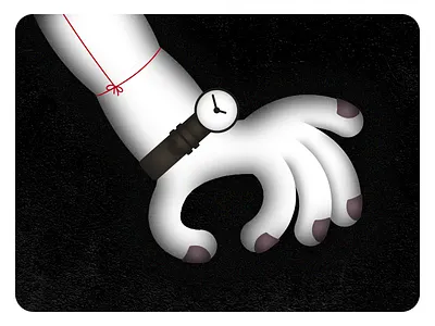 Alternative Tourniquet alternative arm creepy dark grain grunge style frame tourniquet watch