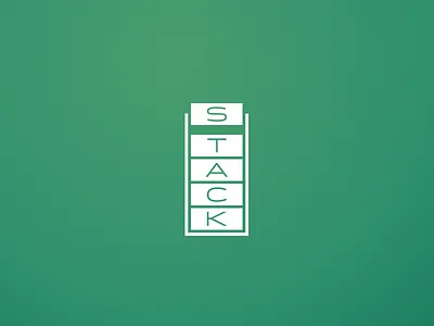 Stack Logo black bold coder coding logo soft software stack terminal