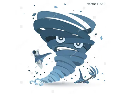 Hurricane, of course cartoon character emoji hurricane icon mascot smiley storm tornado typhoon weather whirlwind