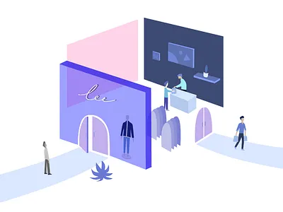 Experience experience illustration shopping store
