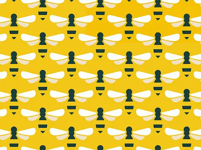 All Bees bees bugs fabric insects pattern surface design