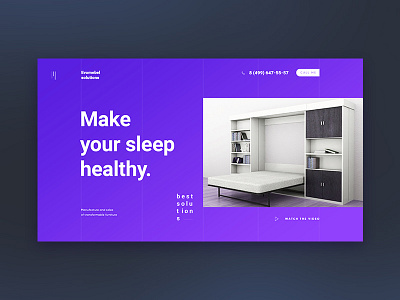 violet furniture interior portfolio promo scroll slider ui ux violet