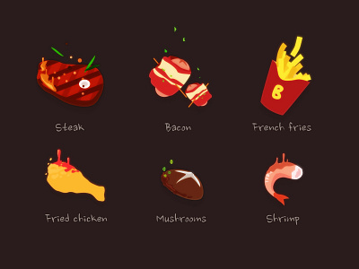 Food gif icon loading ui