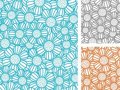 Haley Petals bloom fabric flowers frame garden pattern spring summer surface design