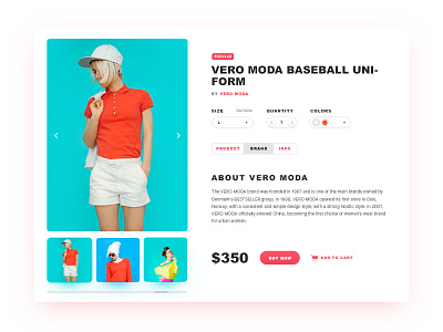 single product clothes color shop ui web