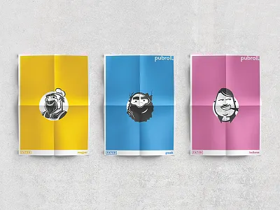 Fater food brand identity character drink fater food hunap hunapstudio man restaurant smile yellow