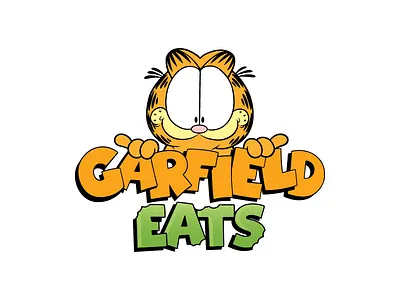 Garfield EATS bold brand cat children comic food fun garfield mobile app restaurant typography