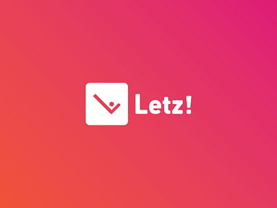 Letz application logo art direction branding colorful gradient graphic design icon design logo design