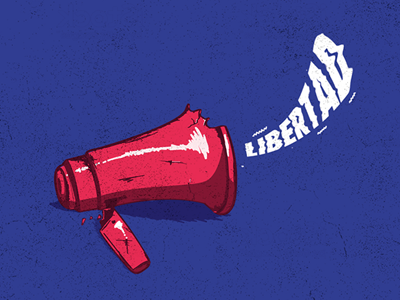 Freedom of speech design freedom human illustration media peace politics rights venezuela