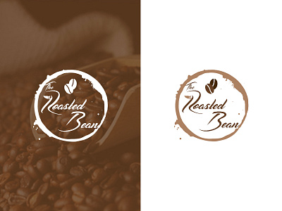 The Roasted Bean beans brown coffee dailylogochallenge logo