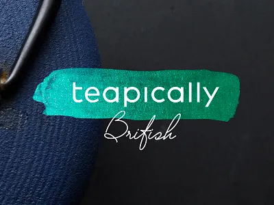Teapically British Logo brand brand design branding identity logo design tea tea shop tea time teapically. british