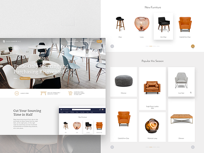 DesignerInc app design ecommerce marketplace minimal responsive ui ux web website