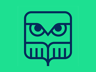 OWL Startups icon line logo design marker minimal owl