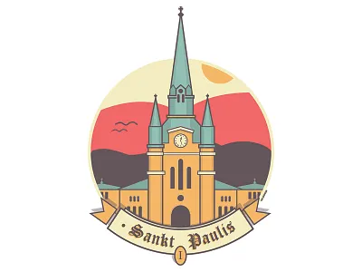 Sankt Paulis 1st beer beer logo illustrator logotype