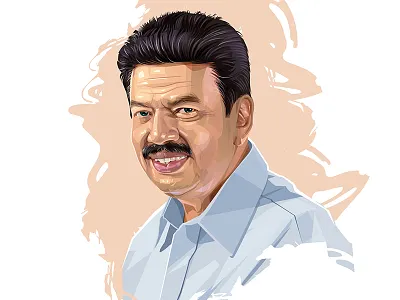 Meeran illustrator portrait vector