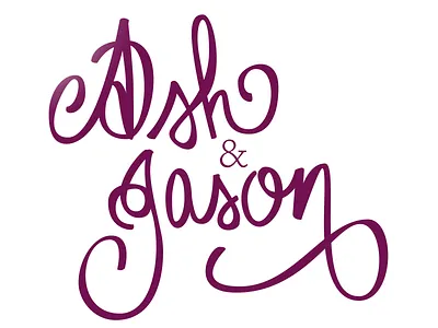 Rejected Wedding Lettering (1) calligraphy cursive illustrator lettering wedding