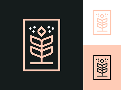 Wheat branding design icon identity illustration logo wheat