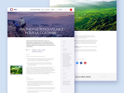 Article page AFD article emag mag magazine webdesign