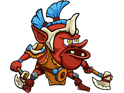 Spanch Troll doodlepark dota2 earthshaker photoshop sticker vector