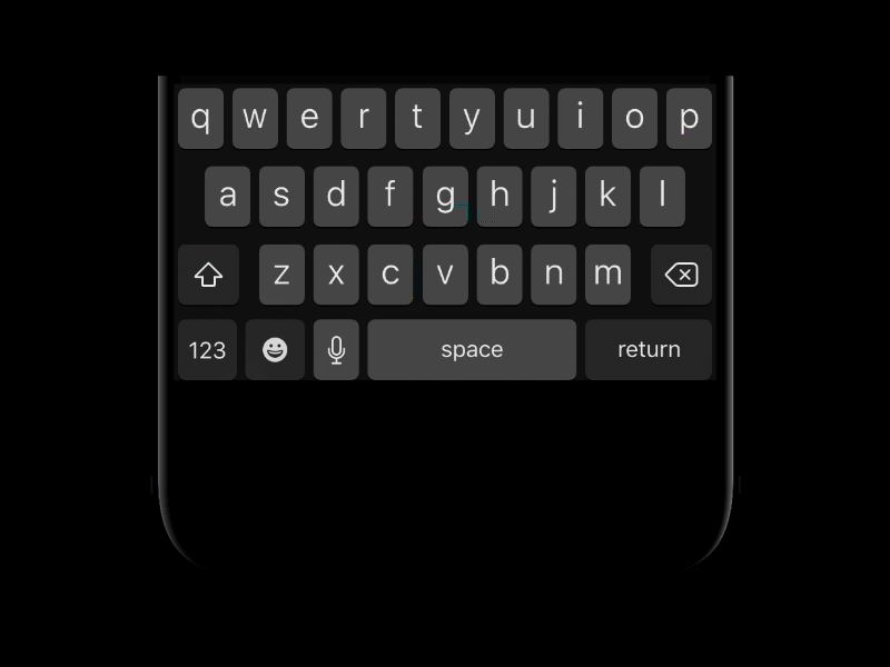 Siri in the keyboard – Predictive AI ai animation apple ios11 iphone8 keyboard magic predictive siri