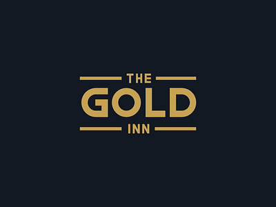 The Gold Inn brand identity brand identity design branding gold goldenlogo graphic design logo logo design logo designer navy pub publogo