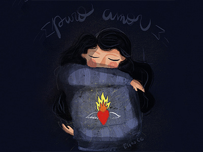 Heart blue digital illustration illustration