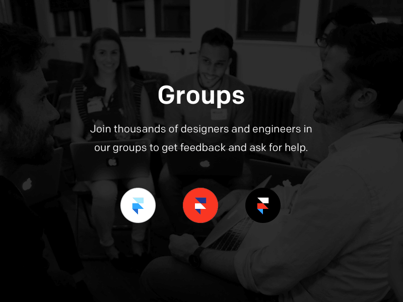 Framer Community page community event framer framerjs group join meetups page site website