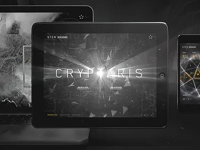 CRYPTAR1S Case design future interactive webgl website