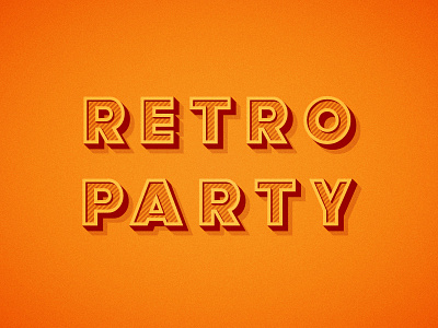 Retro Text illustrator retro striped text tutorial vector